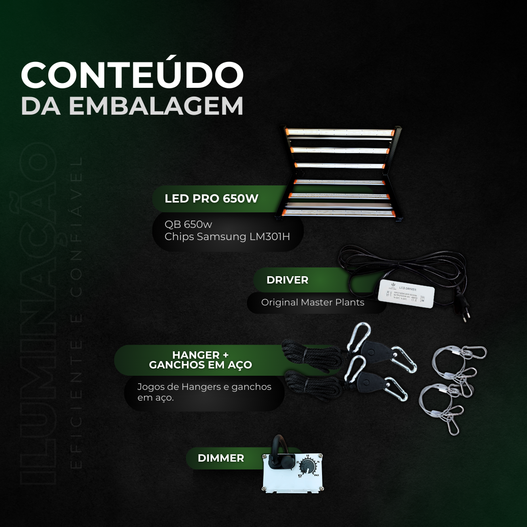 Kit de Cultivo Estufa Tenda 150x150x200 + Quantum Barra Qb 650W PRO Samsung LM301H EVO - foto 4