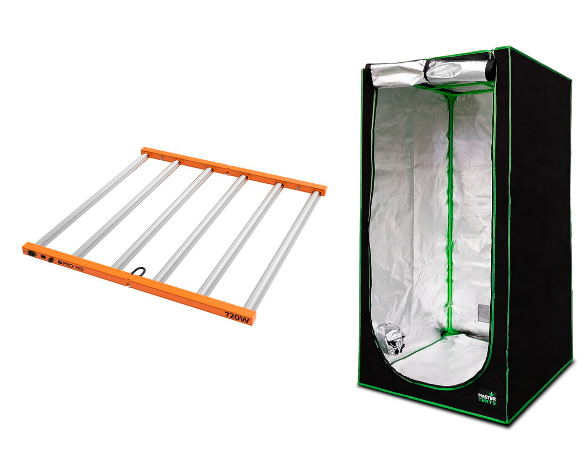 Kit de Cultivo Estufa Tenda 150x150x200 + Quantum Barra Qb 720W Samsung LM283B+