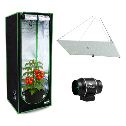 Kit Cultivo Grow Completo Tenda 40x40x120 + Quantum Board 65w LM301H EVO + Exaustor Turbo 100MM