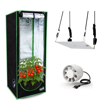 Kit Cultivo Grow Completo Tenda 60x60x160 + Quantum Board 65w LM283B + Exaustor Simples 100MM