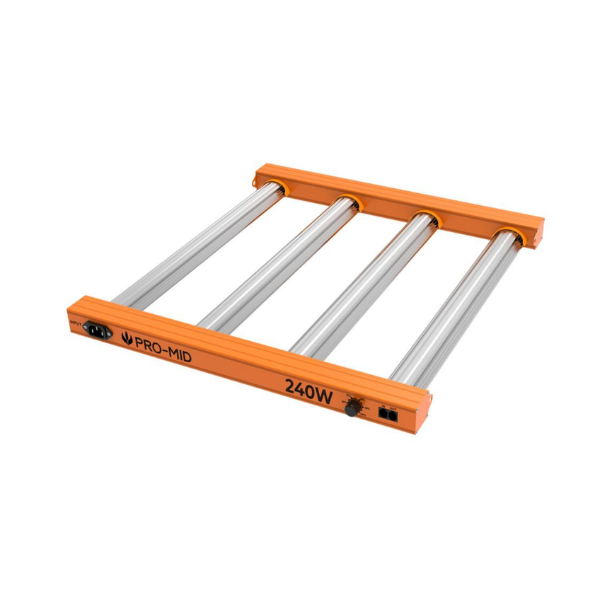 Painel de LED Quantum Barra 240W PRO-MID Chips Samsung LM283B - Cultivo Indoor