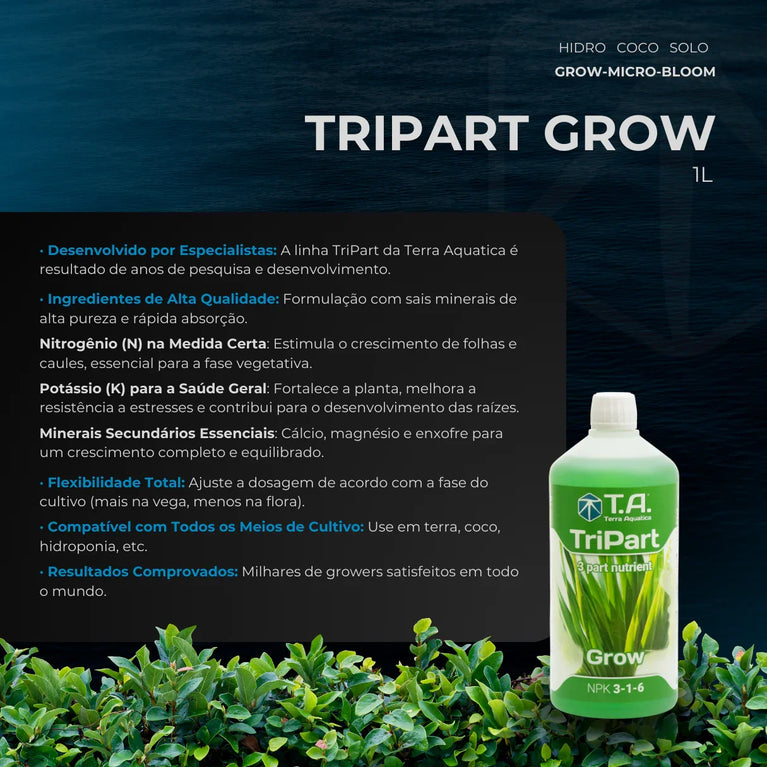 Fertilizante Terra Aquatica TriPart Grow