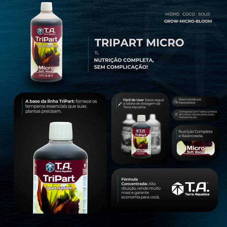 Fertilizante Terra Aquatica TriPart Micro