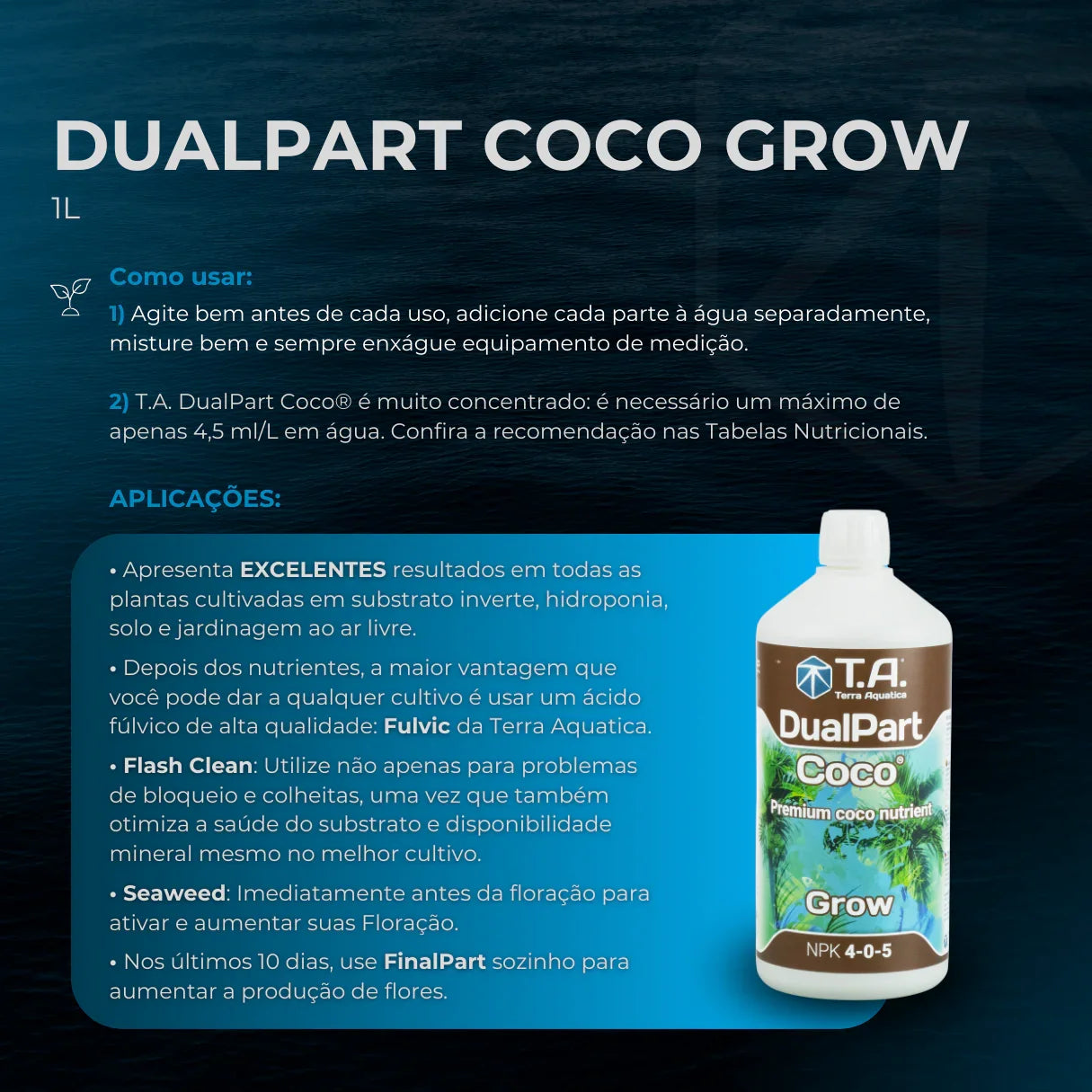 Fertilizante Terra Aquatica DualPart Coco Grow