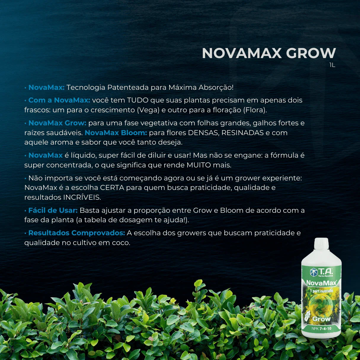 Fertilizante Terra Aquatica NovaMax Grow