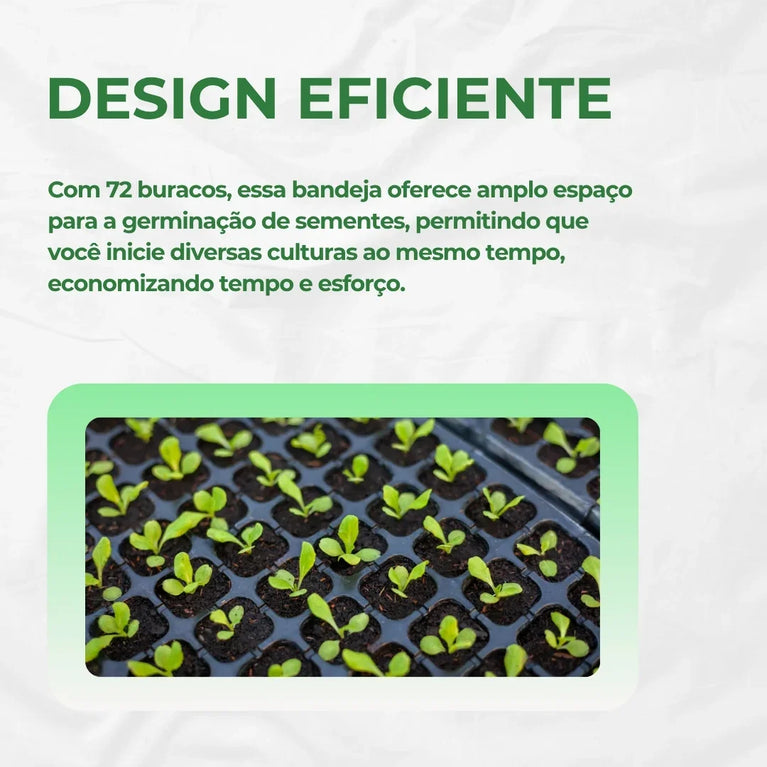 Bandeja para Germinação Clonagem 72 Células Cultivo Indoor