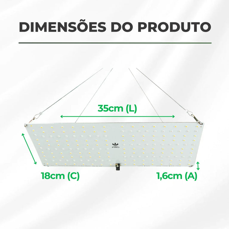 Painel de Led 65W Quantum Board PRO Chips Samsung LM301H EVO - Cultivo Indoor