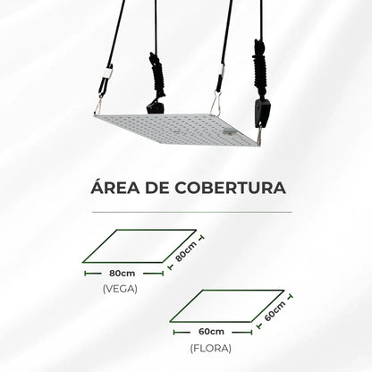 Painel de LED Quantum Board 65W PRO-MID Chips Samsung LM283B - Cultivo Indoor