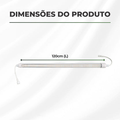 Luminária Led 40W 120cm Master Plants Hortiled Warm White