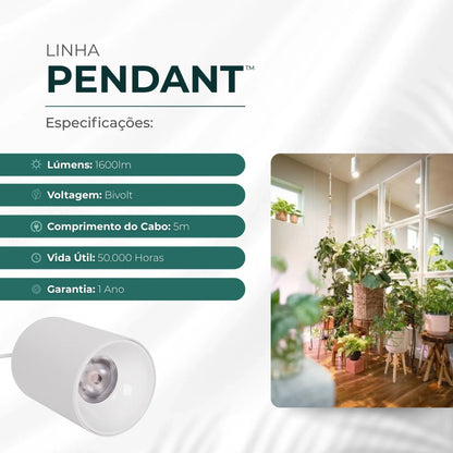 Luminária Led Paisagismo Master Plants Pendant 3000K 20° 20W