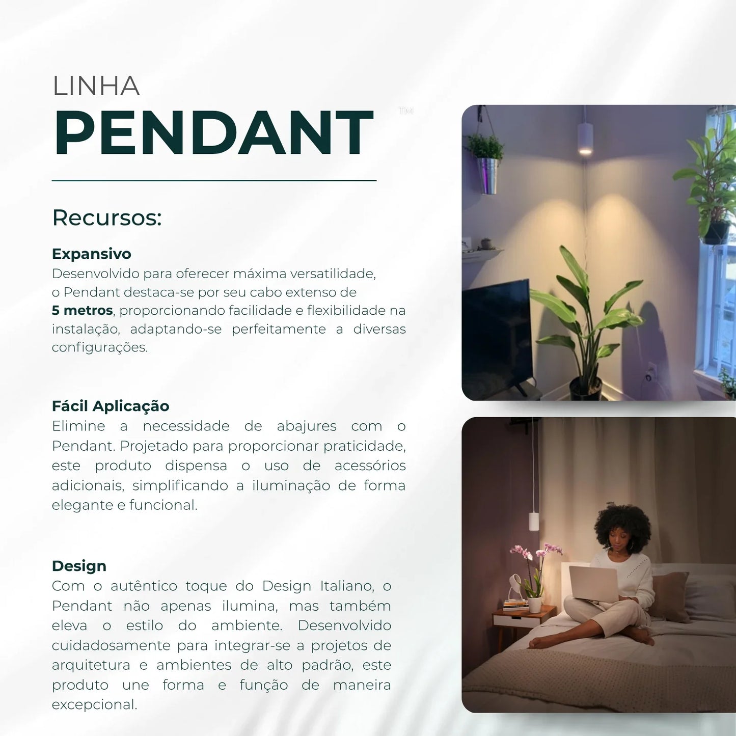 Luminária Led Paisagismo Master Plants Pendant 3000K 40° 30W