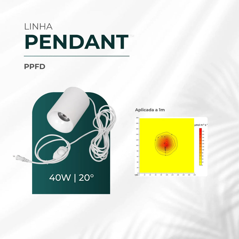 Luminária Led Paisagismo Master Plants Pendant 3000K 20° 40W