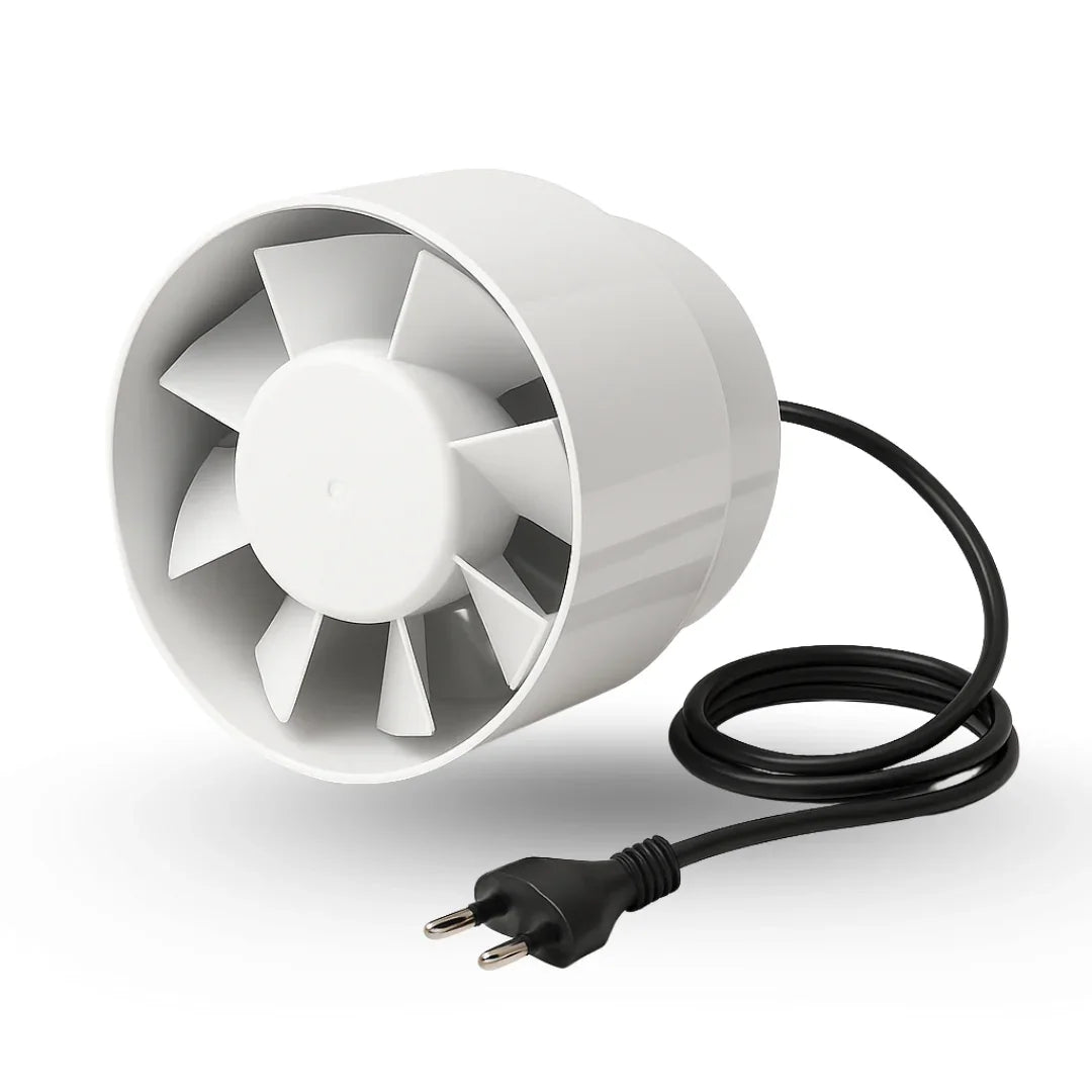Exaustor Bivolt 100mm Cultivo Indoor Estufa Grow 12w Branco