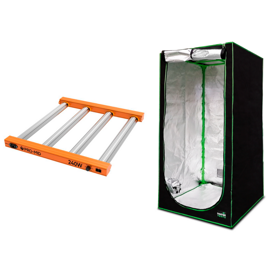 Kit de Cultivo Estufa 100x100x200 + Quantum Board 240W PRO-MID Samsung LM283B