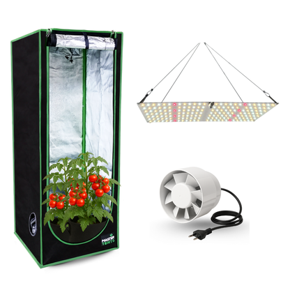 Kit Cultivo Tenda Estufa Grow 60x60 + Led qb 65w + Exaustor simples 100mm