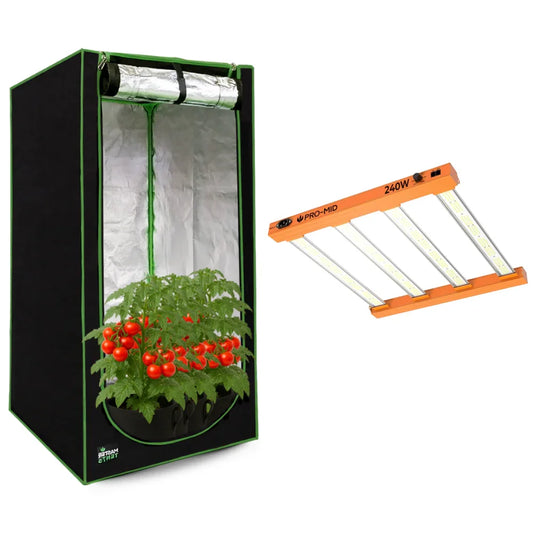 Kit de Cultivo Estufa Tenda 100x100x200 + Quantum Barra Qb 240W Samsung LM283B+