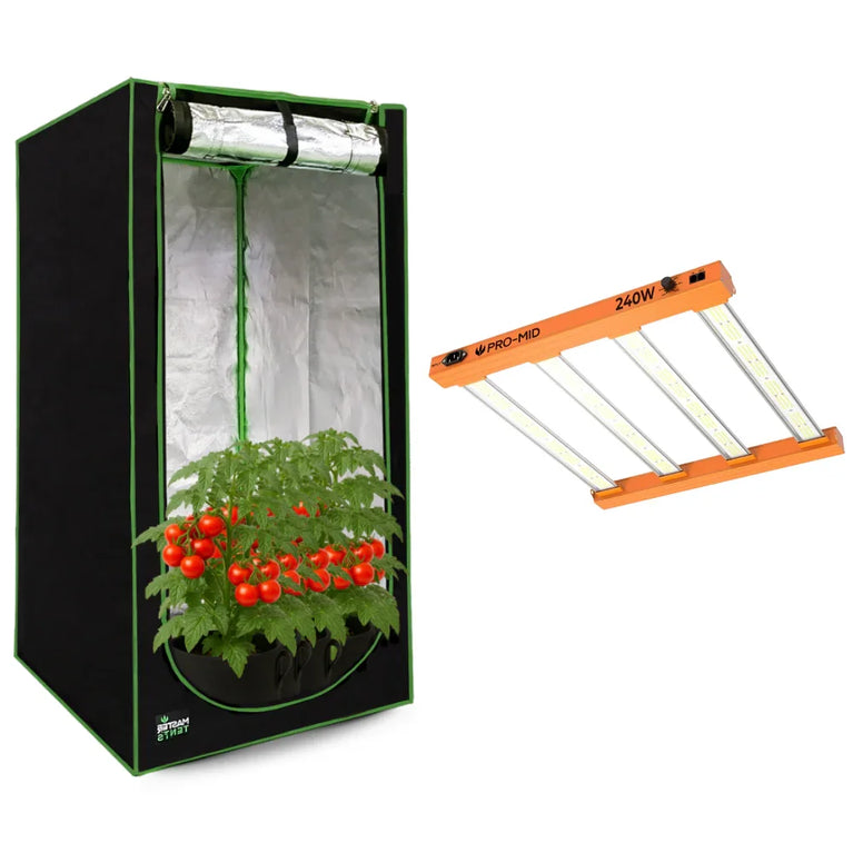 Kit de Cultivo Estufa Tenda 100x100x200 + Quantum Barra Qb 240W Samsung LM283B+