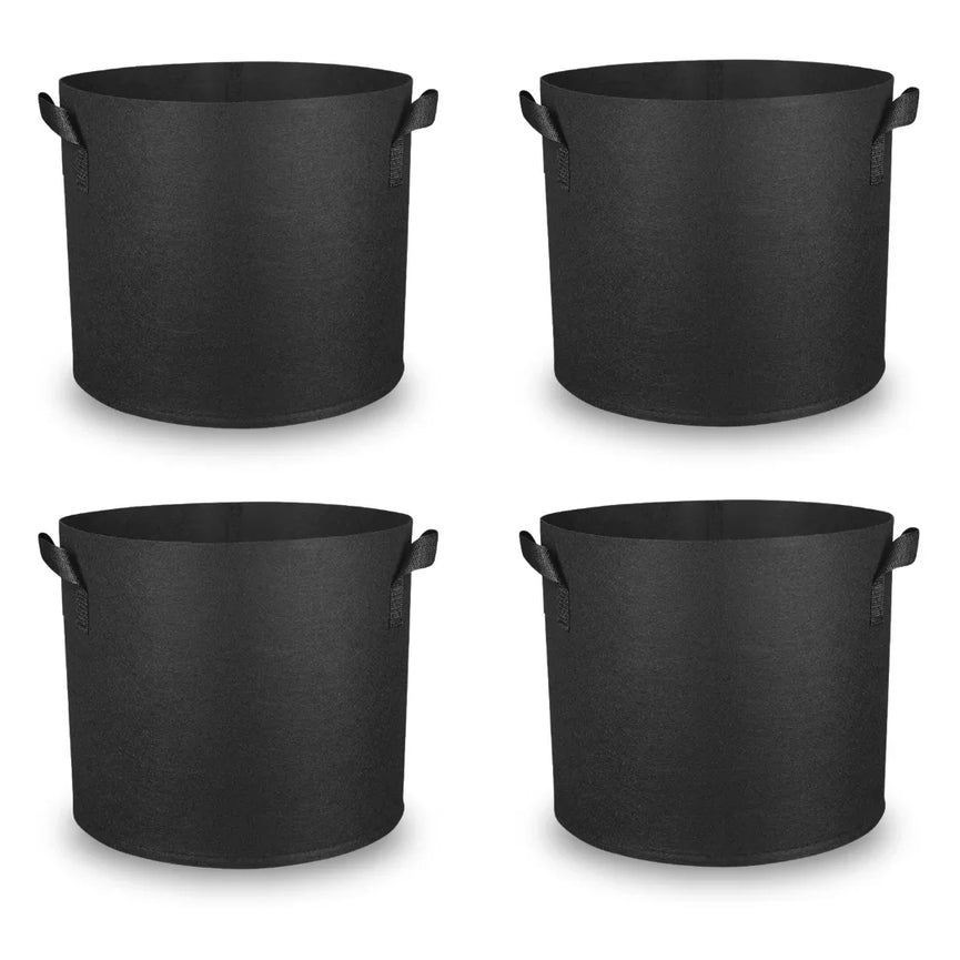 Kit 04un Vaso de Tecido Feltro 11L Redondo para Plantas Grow