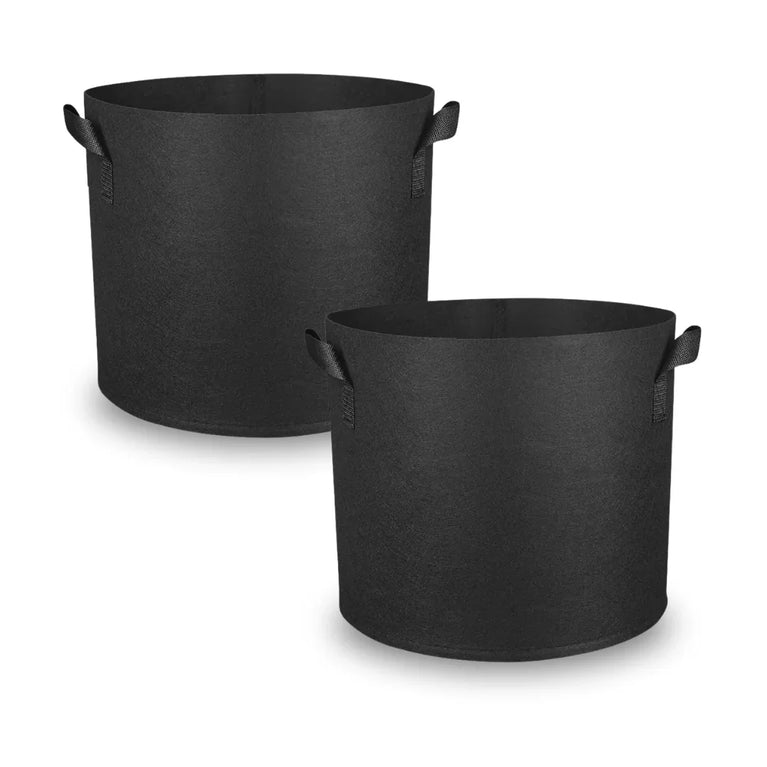 Kit 02un Vaso de Tecido Feltro 11L Redondo para Plantas Grow