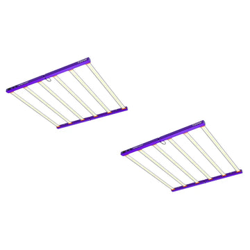 Kit 02un Painel de LED Quantum Barra 720W com Chips Samsung LM301H - Cultivo Indoor