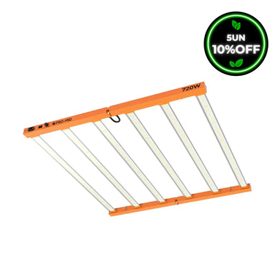 Kit 5un Painel de LED Quantum Barra 720W com Chips Samsung LM283B - Cultivo Indoor