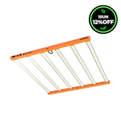 Kit 10un Painel de LED Quantum Barra 720W com Chips Samsung LM283B - Cultivo Indoor