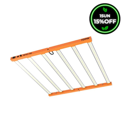 Kit 15un Painel de LED Quantum Barra 720W com Chips Samsung LM283B - Cultivo Indoor