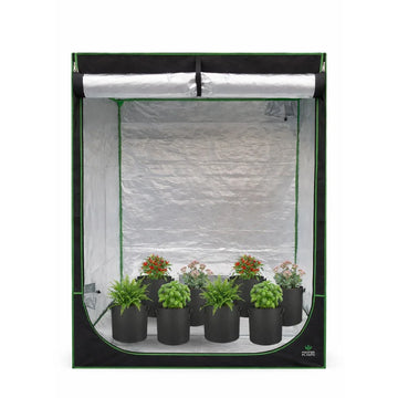 Estufa 120x120x200cm Tenda Grow para Cultivo Indoor Tecido Mylar Refletivo