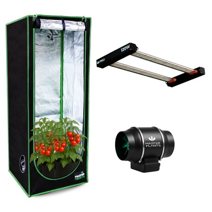 Kit Cultivo Grow Completo Tenda 80x80 + Quantum Barra 120w UV+R e Exaustor Turbo 100MM