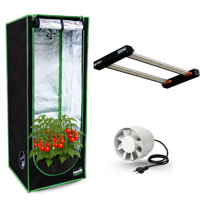 Kit Cultivo Grow Completo Tenda 80x80 + Quantum Barra 120w UV+R e Exaustor simples 100MM