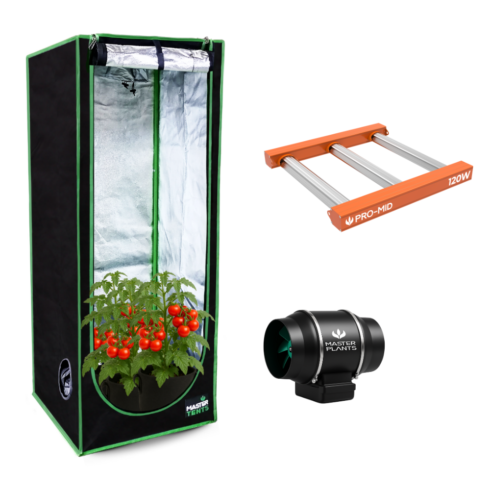 Kit Cultivo Grow Completo Tenda 80x80 + Quantum Bar 120w + Exaustor Turbo 100MM