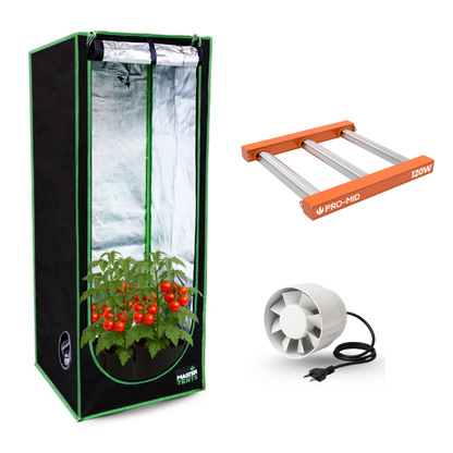 Kit Cultivo Grow Estufa Tenda 80x80 + Quantum Bar 120w + Exaustor simples 100MM
